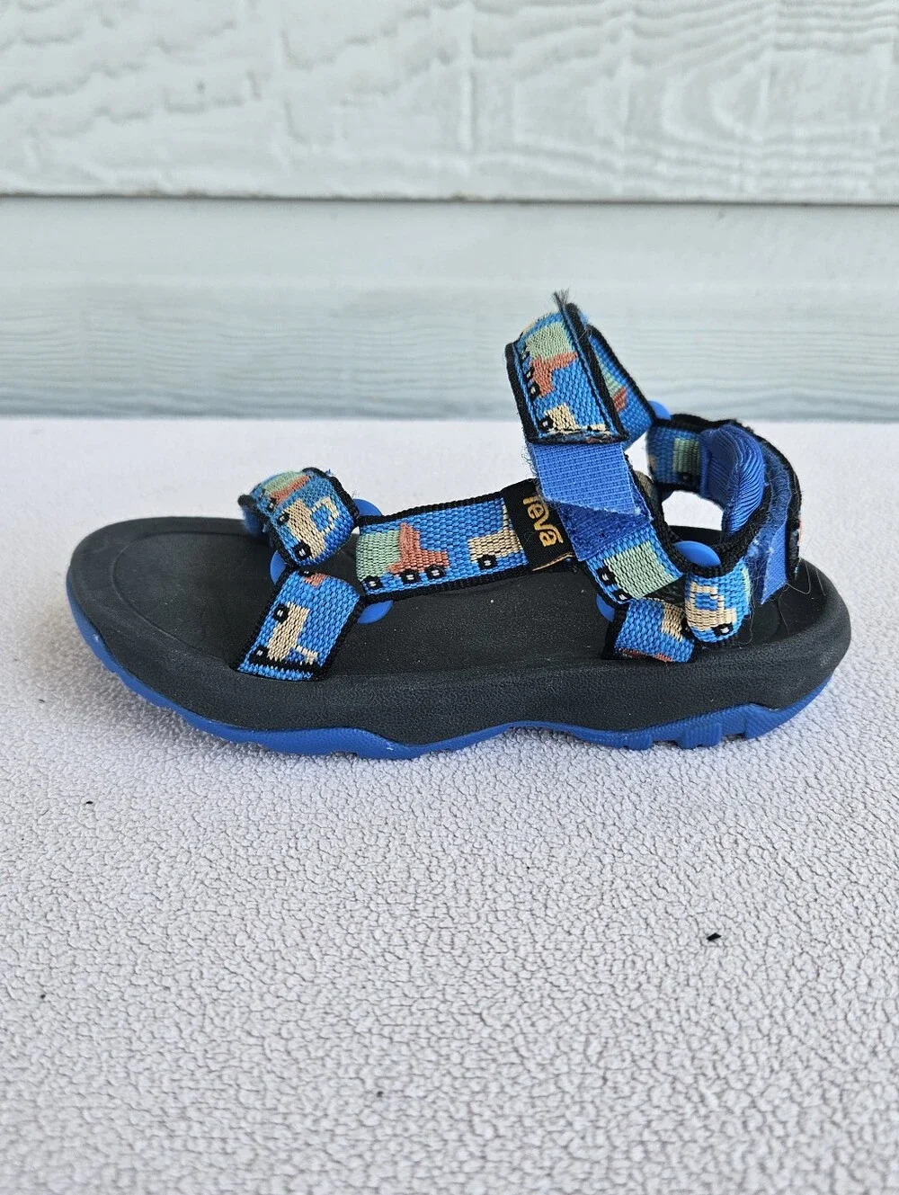 Teva Hurricane XLT 2 Hiking Sport Sandals Toddler SZ 7 Blue Trucks Hook & Loop
